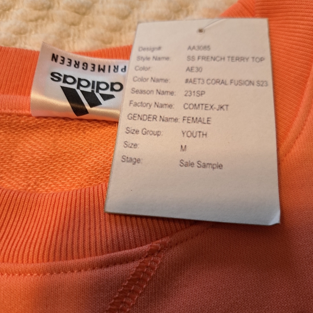 Girls Adidas Sweatshirt Size M - Picture 3 of 6